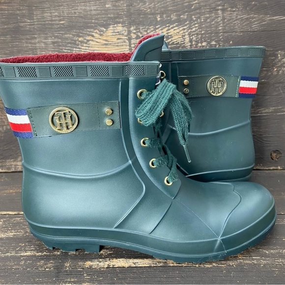 Tommy Hilfiger Trineti Green Rainbow Women's Size 11 - Picture 4 of 12